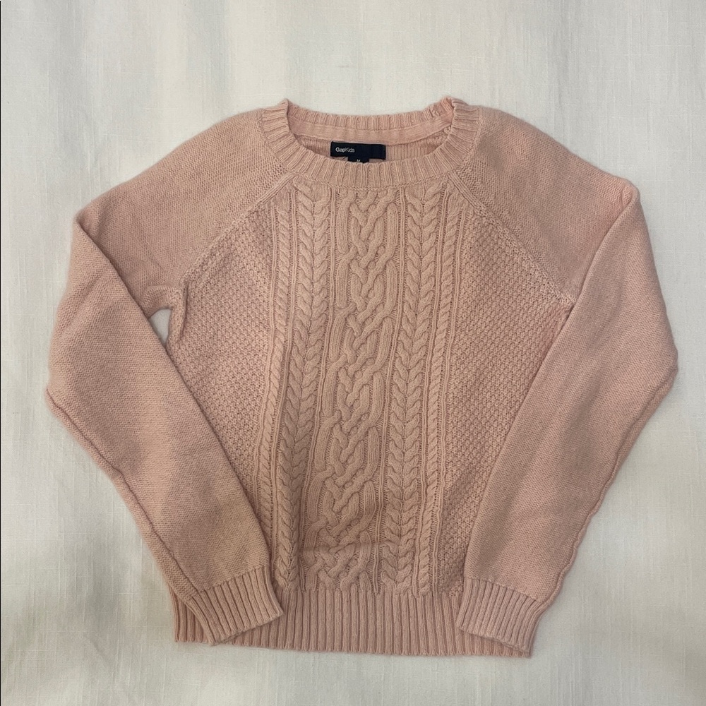 GAP Women's Blush Cable Knit Sweater